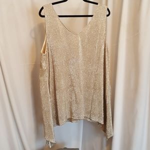Gold Shimmer Tank Top